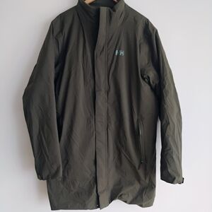 Helly Hansen Urban Pro Insulated Luxury Rain Coat Utility Green Mens XL $240